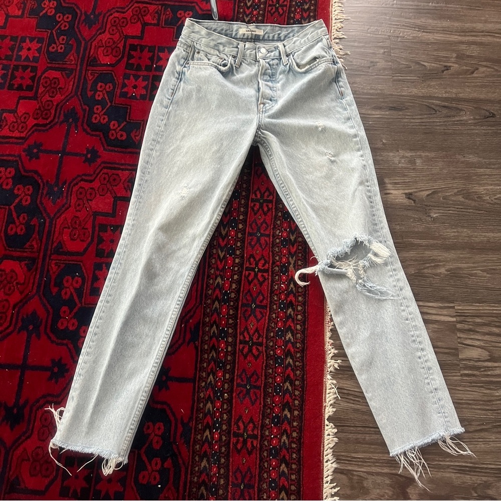 GRLFRND Karolina Distressed jeans